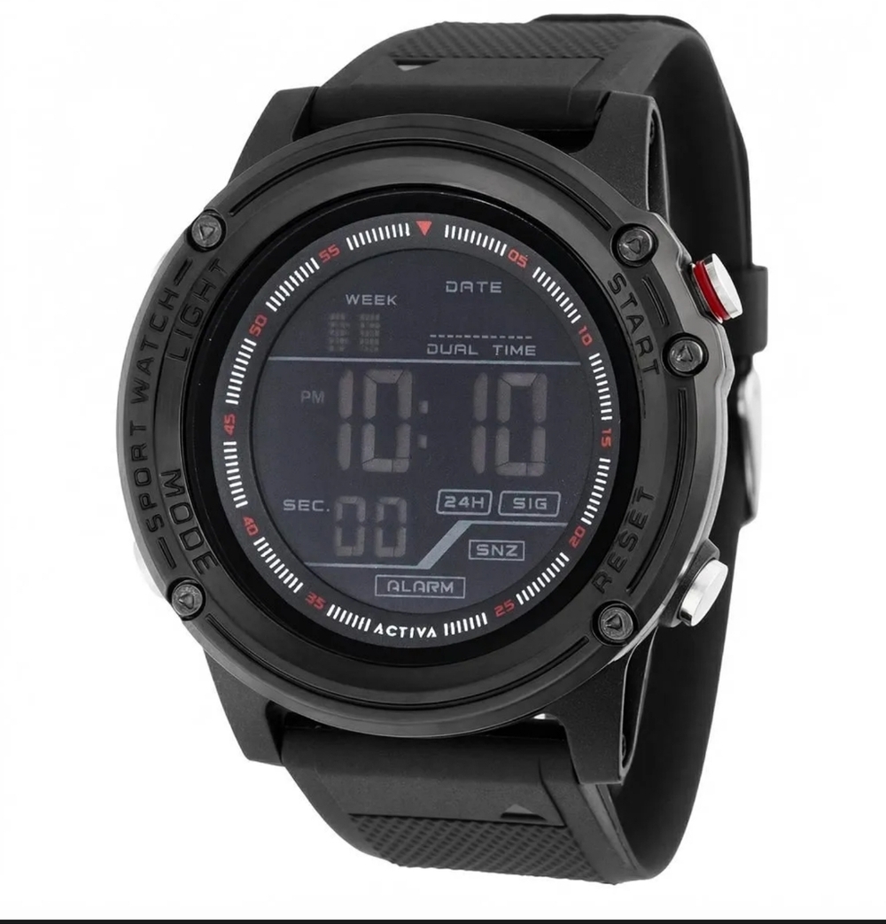 INVICTA Black Digital Sport Watch with Multifunction Display